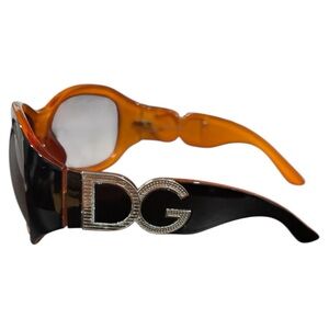Dolce & Gabbana Black and Brown/Orange Women's Sunglasses